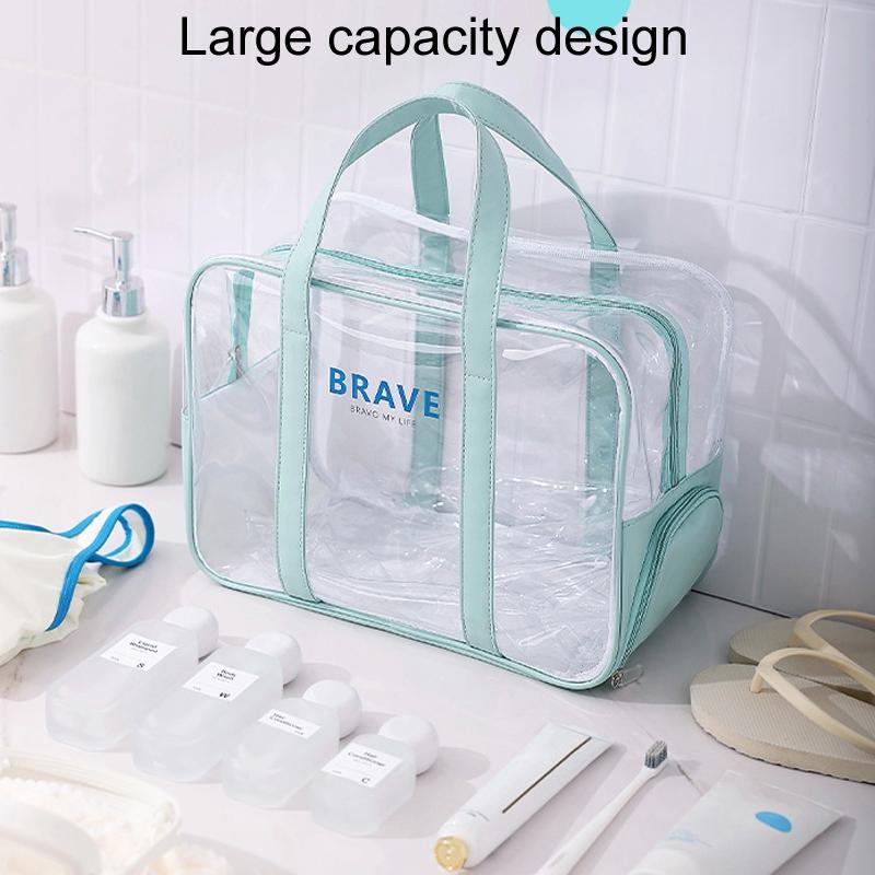 Waterproof Sports Tote For Toiletries & Makeup - Mint Green