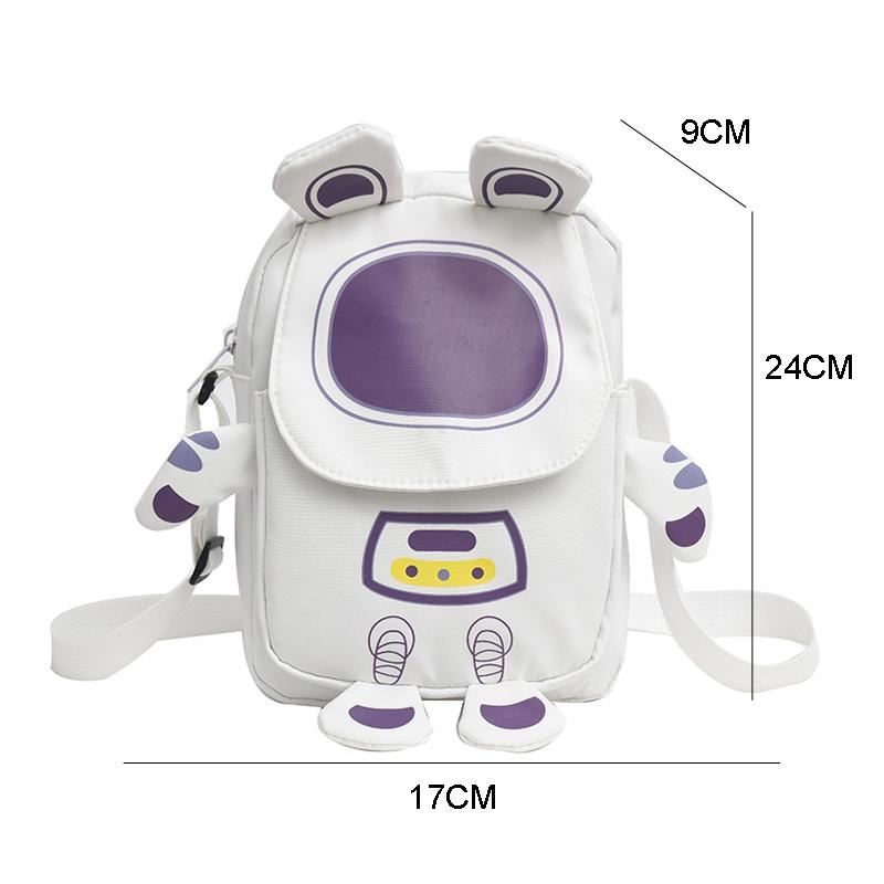 Lightweight Cartoon Crossbody Bag For Students - Pink