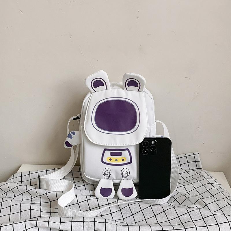Lightweight Cartoon Crossbody Bag For Students - Pink