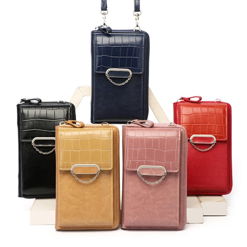 Versatile Women Crossbody Wallet For Phones - Apricot