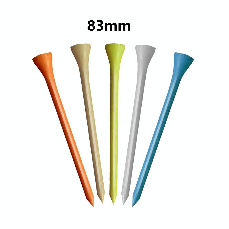 40 Wooden Golf Tees With Ball Holder - 70Mm