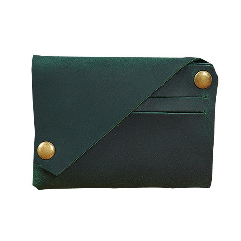 Leather Card Holder For Bank Cards Black - Coffee