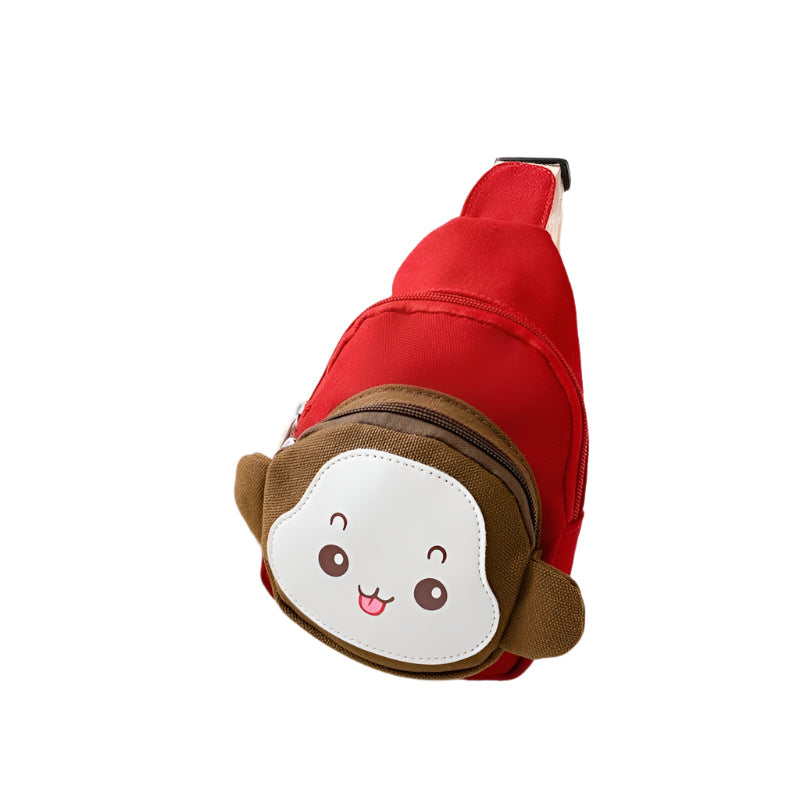 Adorable Monkey Crossbody Bag For Kids - Pink