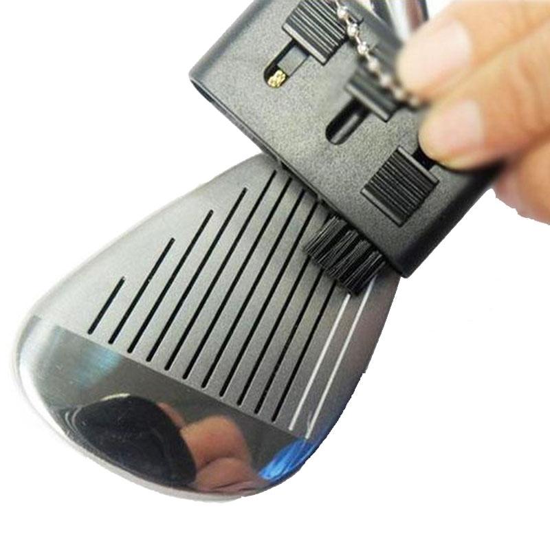 3-Piece Portable Golf Groove Cleaning Brush - Black