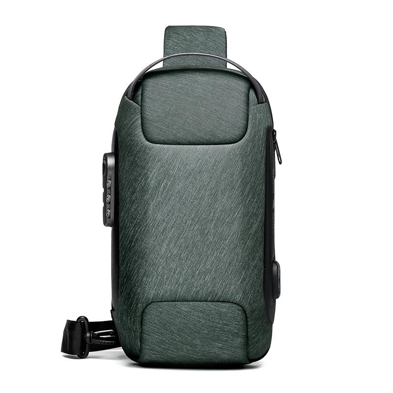 Men's Anti Theft Oxford Chest Bag - Blue