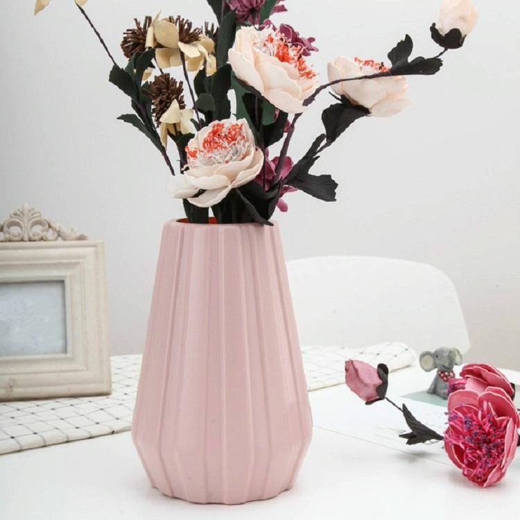 2-Piece Plastic Vase For Creative Flower Arrangements - Blue
