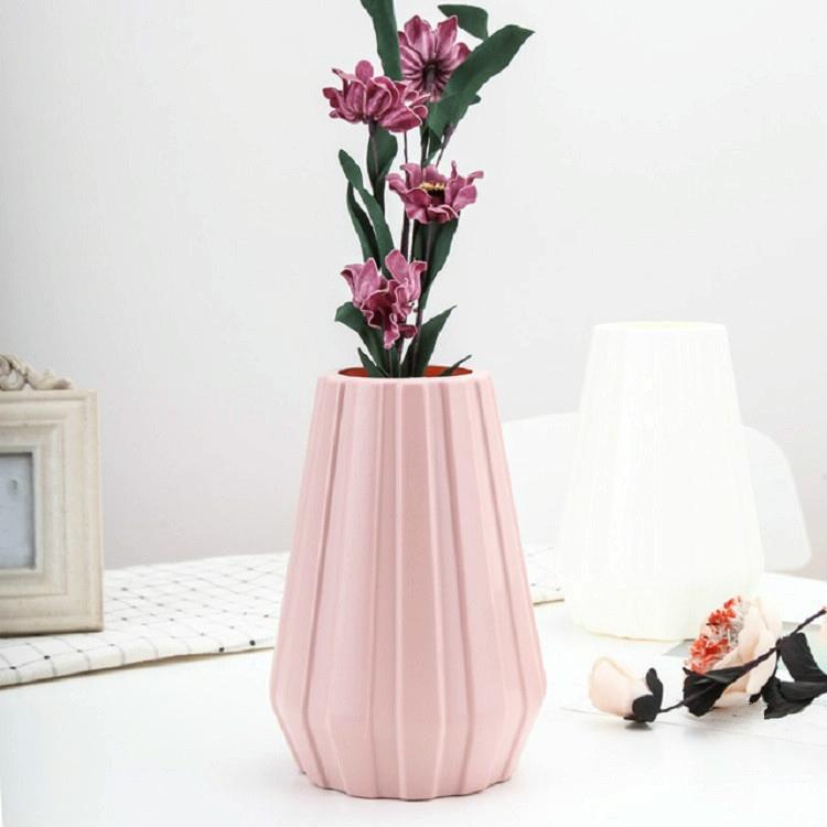 2-Piece Plastic Vase For Creative Flower Arrangements - Blue