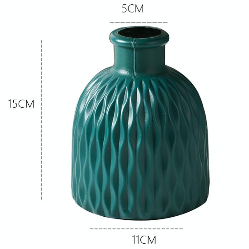 Versatile Drop-Resistant Potted Plant Vase For Wet And Dry Use - Sea Blue