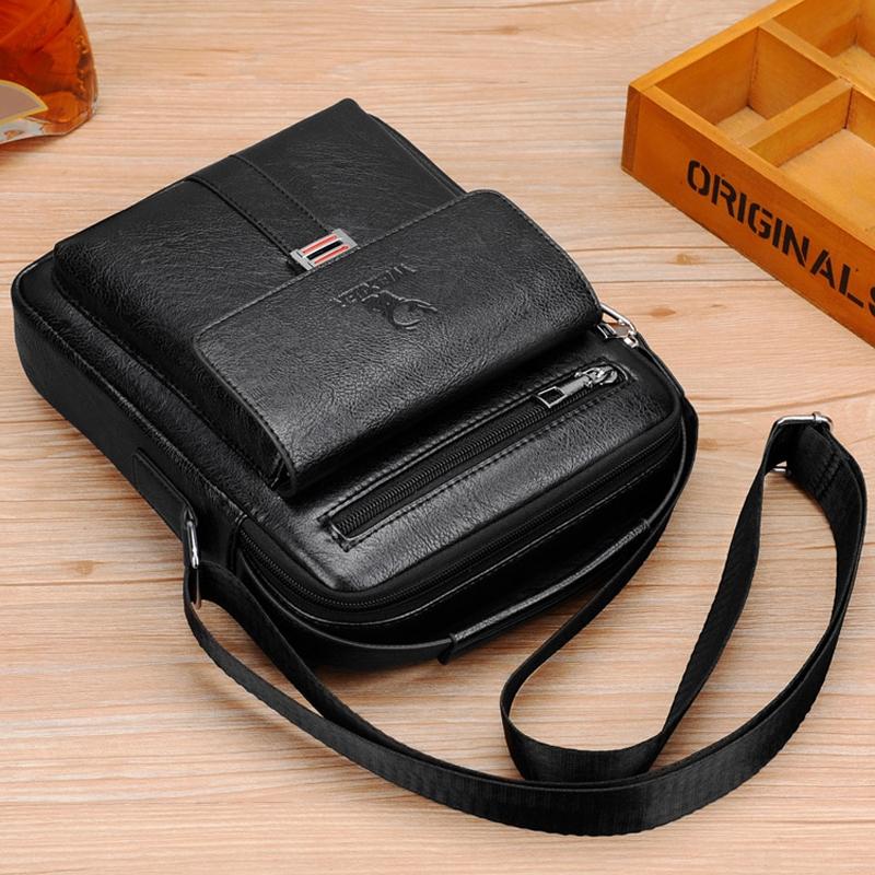 Large Capacity Men Business Backpack - Dark Brown