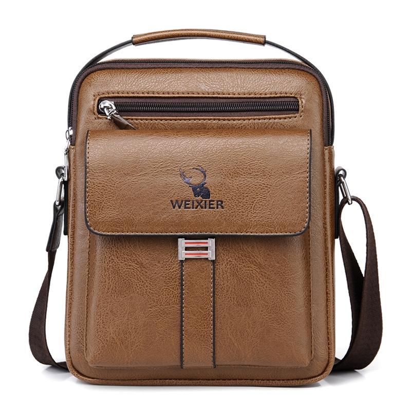 Large Capacity Men Business Backpack - Dark Brown