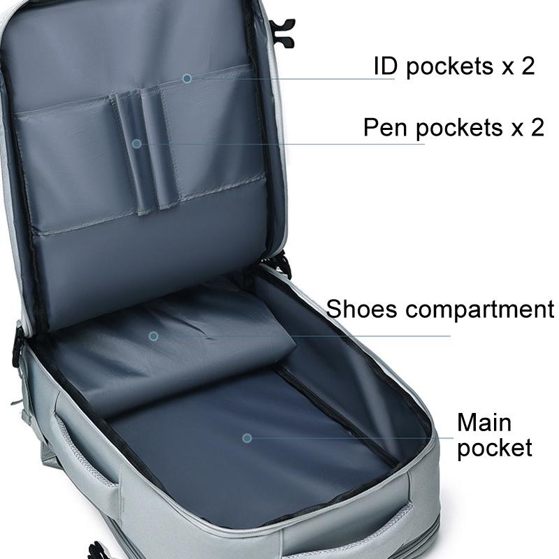 Spacious Travel Backpack For Laptops - Light Blue