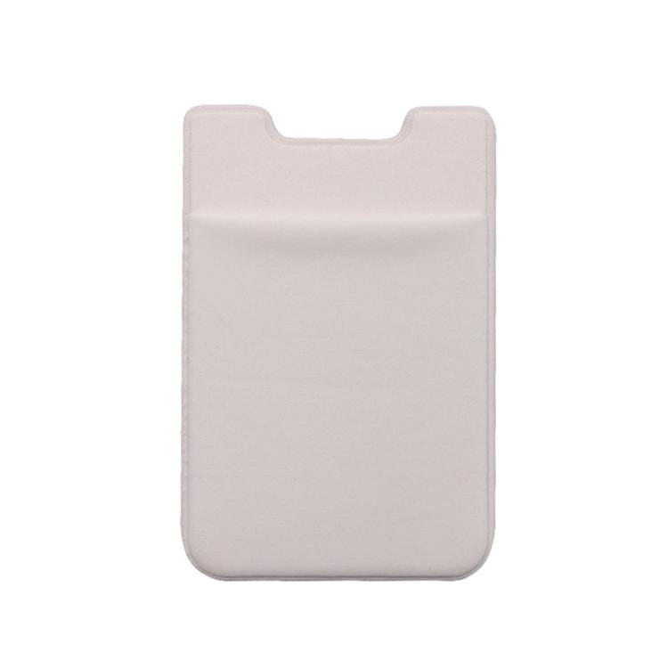 Lycra Phone Card Holder Stretch Back Sticker Wallet For Cards Bus Pass Bank Fits Most Phones - Pink