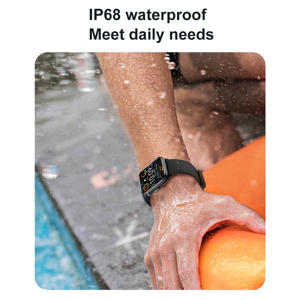 Waterproof Smart Watch With Blood Oxygen Monitoring - Ip68 - Green