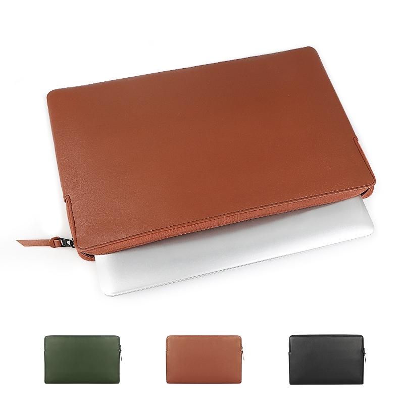 13.3 Inch Thin and Light Laptop Liner Bag with Pu Material - Armygreen