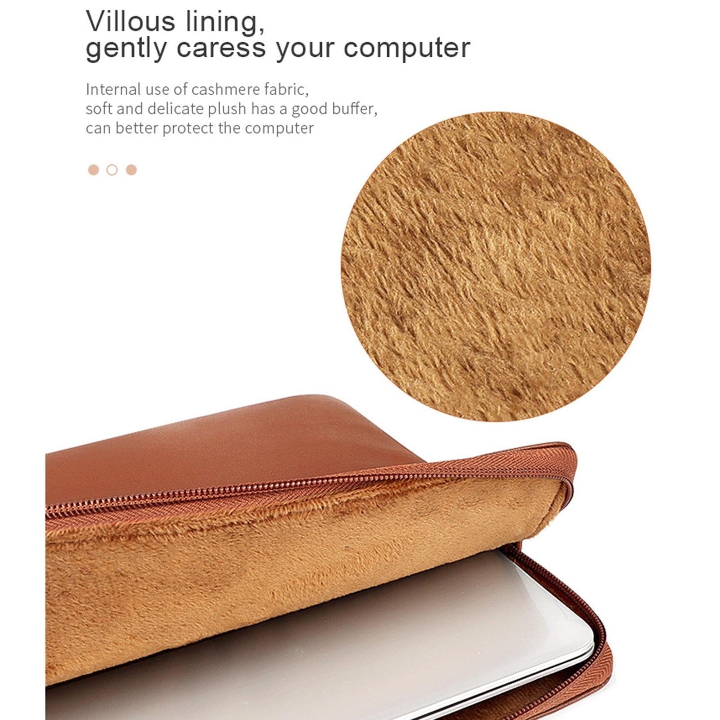 13.3 Inch Thin and Light Laptop Liner Bag with Pu Material - Armygreen