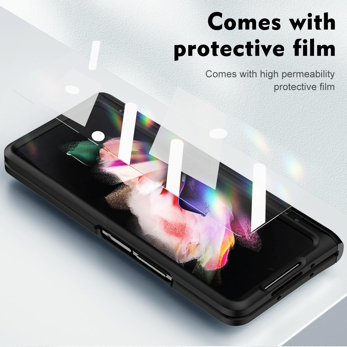 Shockproof Secure Hinge Phone Case for Samsung Galaxy z Fold 4 5g - Blue