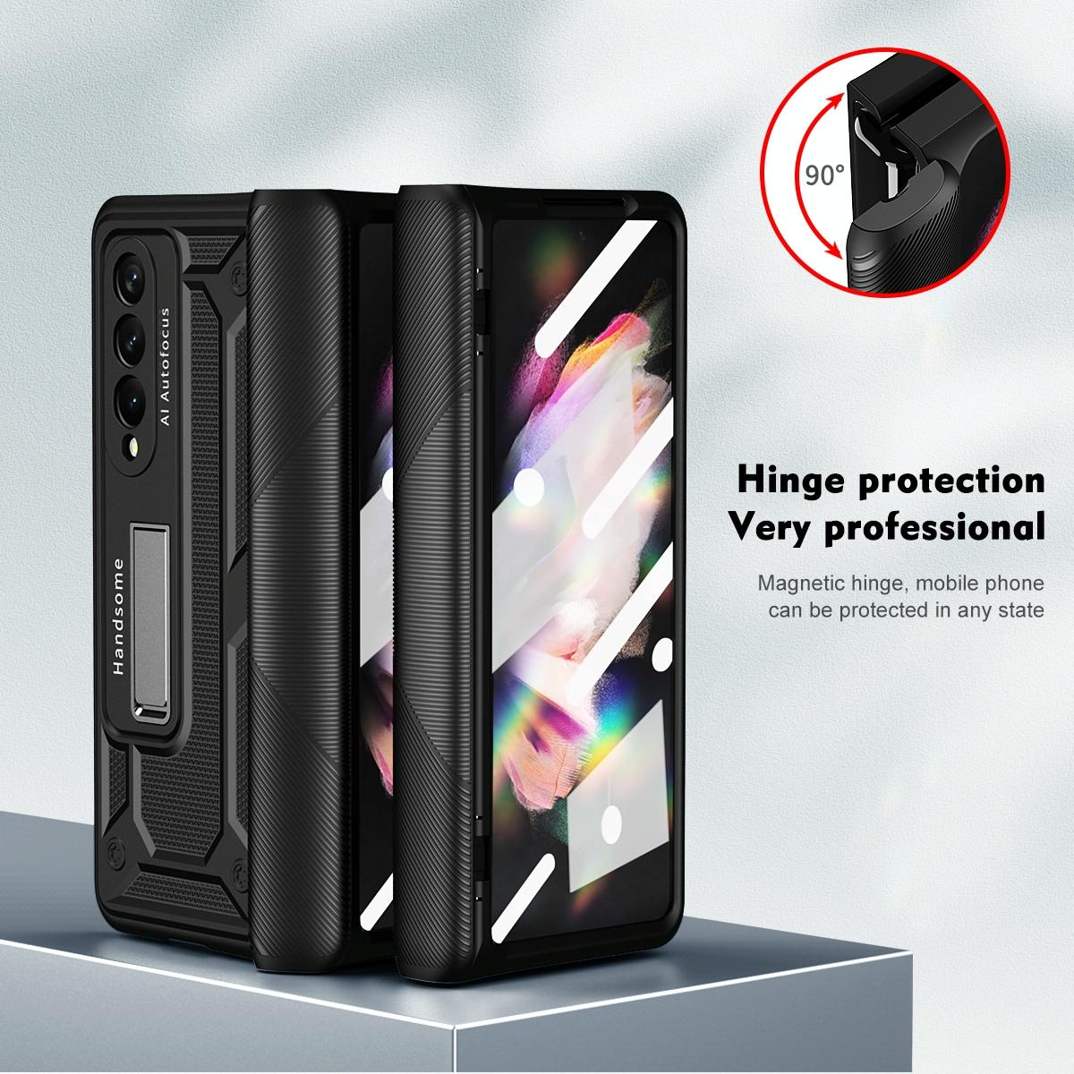 Shockproof Secure Hinge Phone Case for Samsung Galaxy z Fold 4 5g - Blue