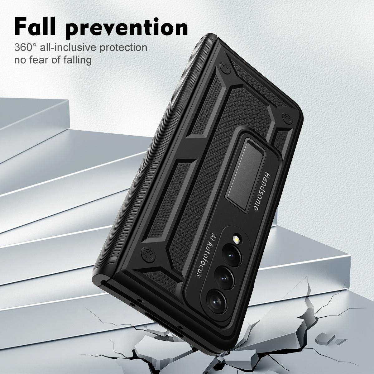 Shockproof Secure Hinge Phone Case for Samsung Galaxy z Fold 4 5g - Blue