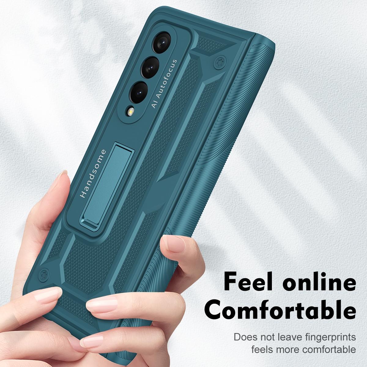 Shockproof Secure Hinge Phone Case for Samsung Galaxy z Fold 4 5g - Blue