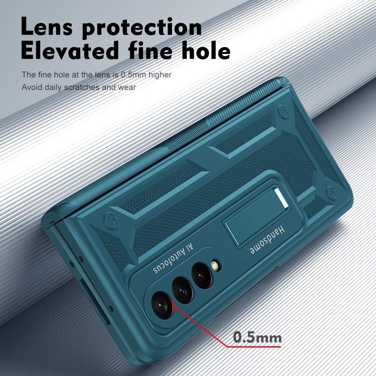 Shockproof Secure Hinge Phone Case for Samsung Galaxy z Fold 4 5g - Blue