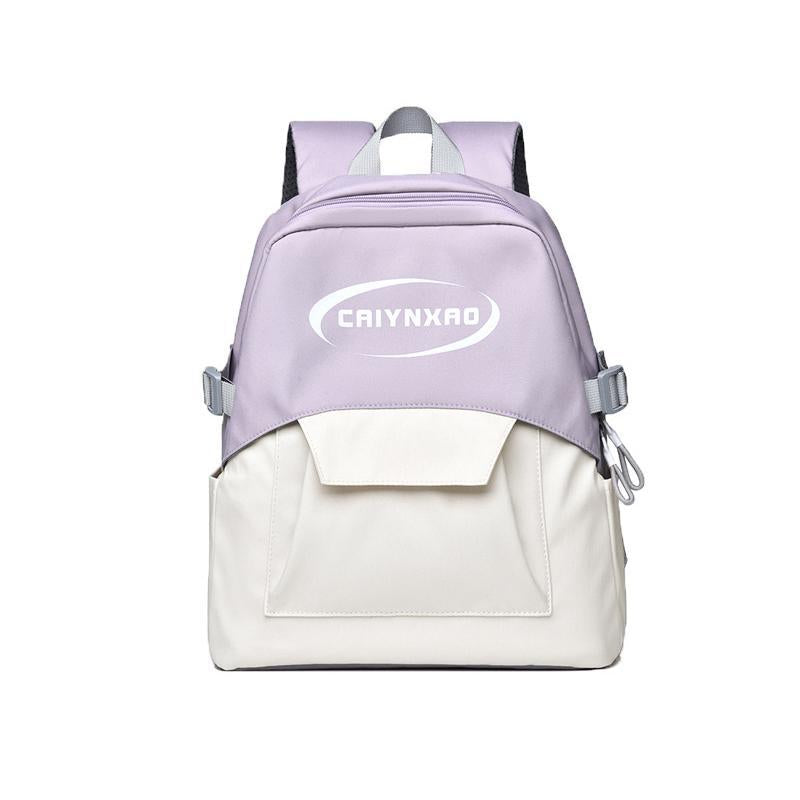 Large Splash Proof Backpack For Outings & School - Gray Blue
