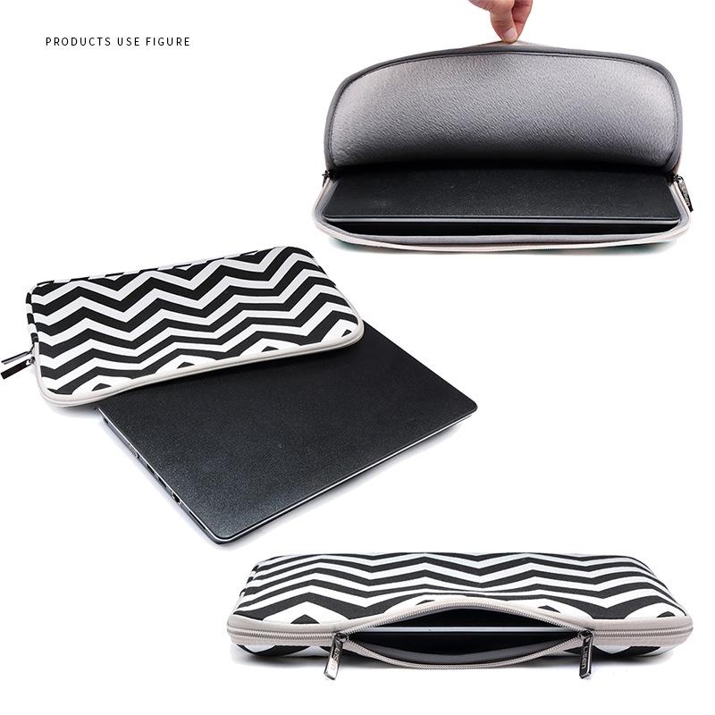 10 Wavy Pattern Notebook Liner Bag - Wavy Design - Light Green