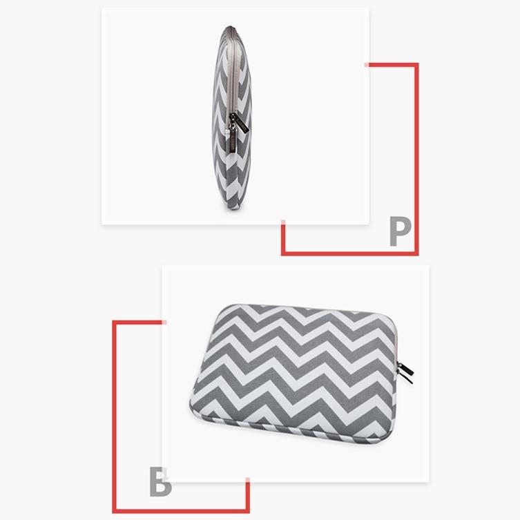 10 Wavy Pattern Notebook Liner Bag - Wavy Design - Light Green