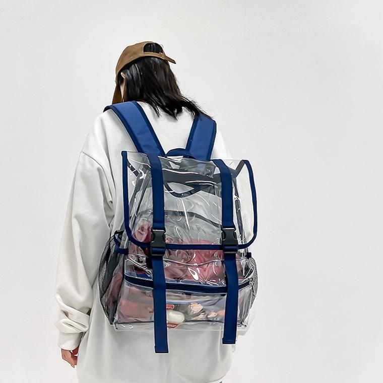 Waterproof Travel Backpack - Pvc Material - Blue