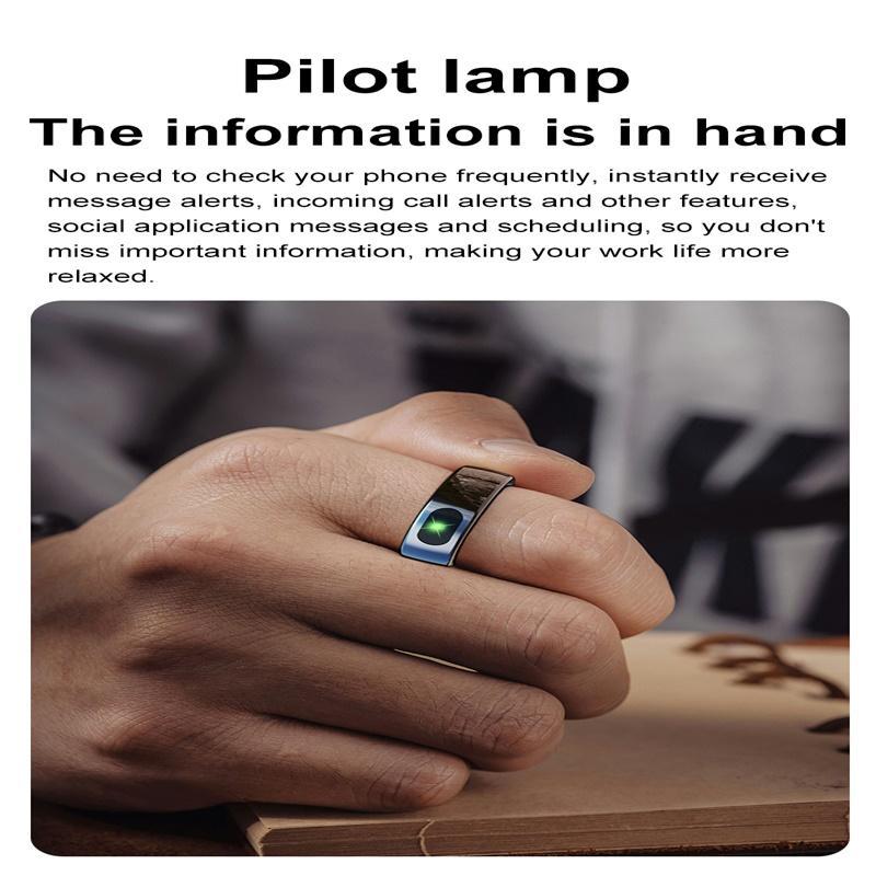 7 Smart Ring Heart Rate Blood Oxygen Sleep Sports - Silver