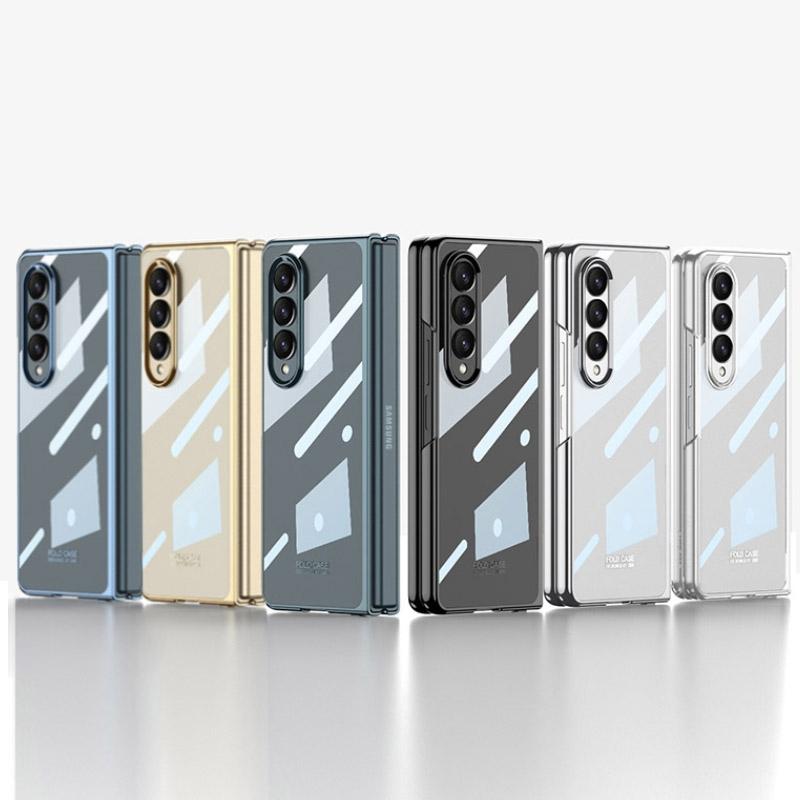 Electroplated Full Coverage Case for Samsung Galaxy z Fold 4 - Silver