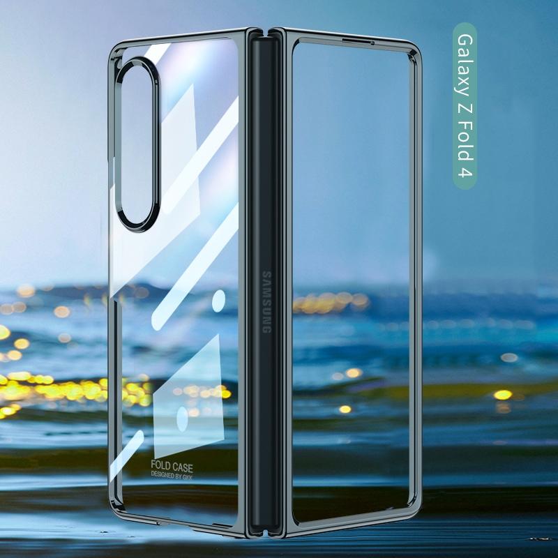 Electroplated Full Coverage Case for Samsung Galaxy z Fold 4 - Silver