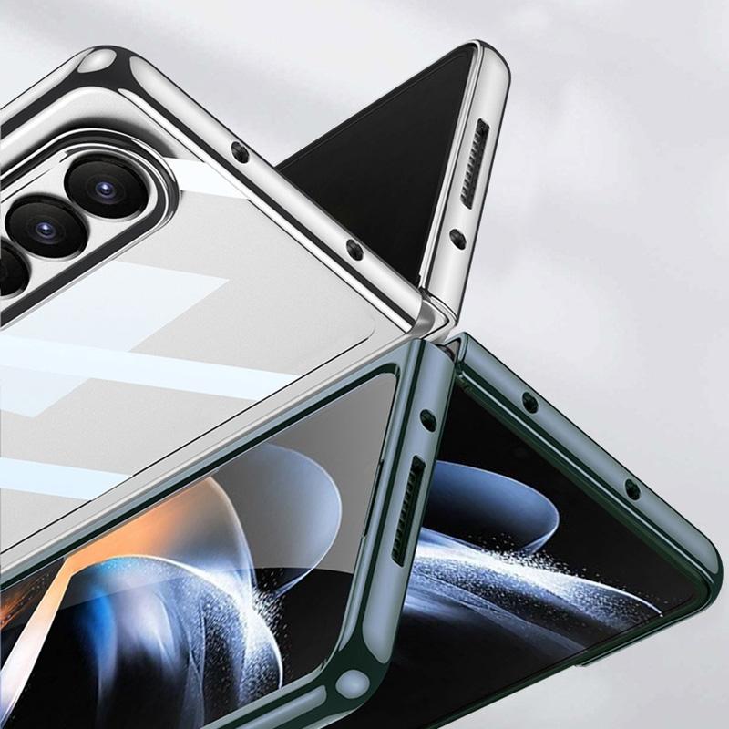 Electroplated Full Coverage Case for Samsung Galaxy z Fold 4 - Silver