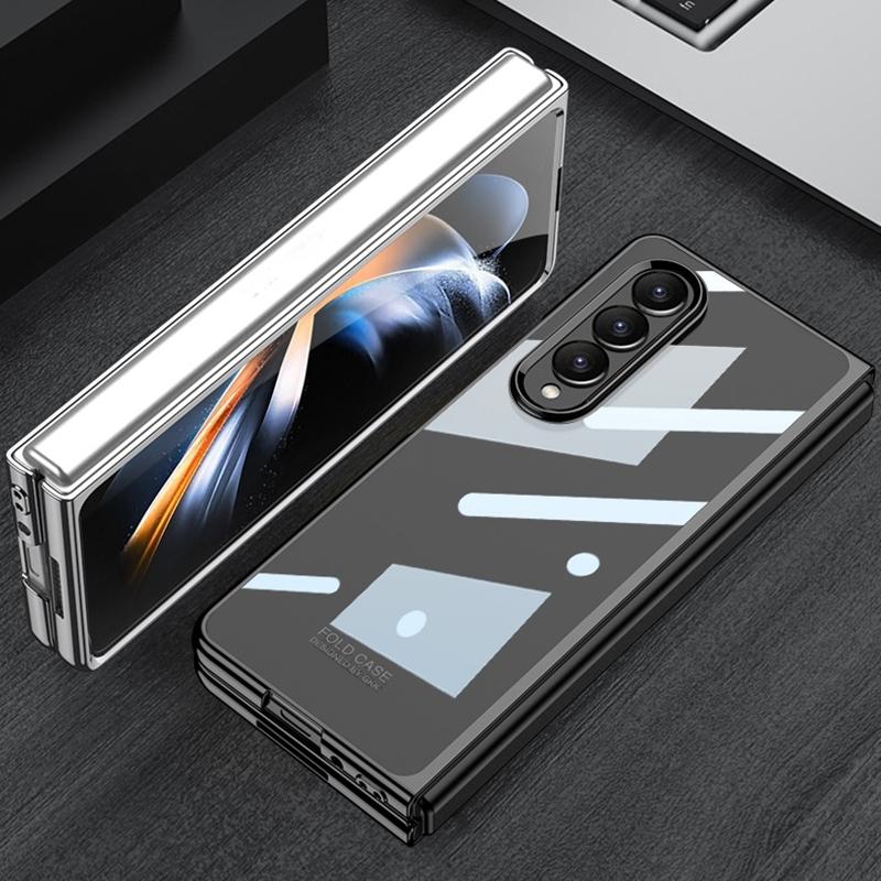 Electroplated Full Coverage Case for Samsung Galaxy z Fold 4 - Silver