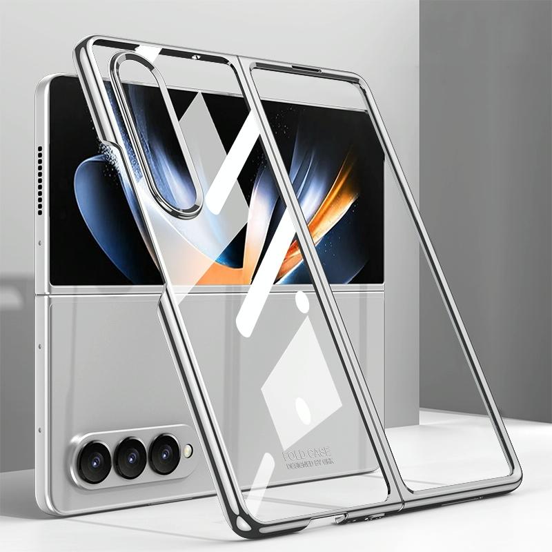 Electroplated Full Coverage Case for Samsung Galaxy z Fold 4 - Silver