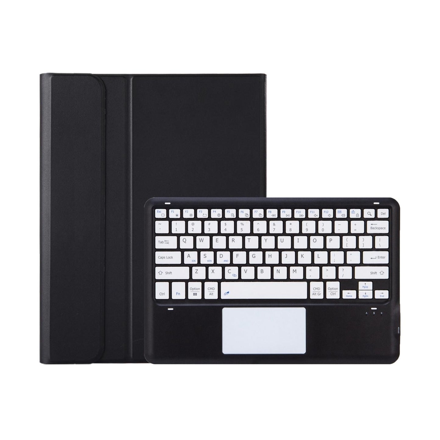 Detachable Bluetooth Keyboard Leather Case For Ipad Pro 12.9 2021 / 2020 / 2018 With Touch Pad - Dark Green