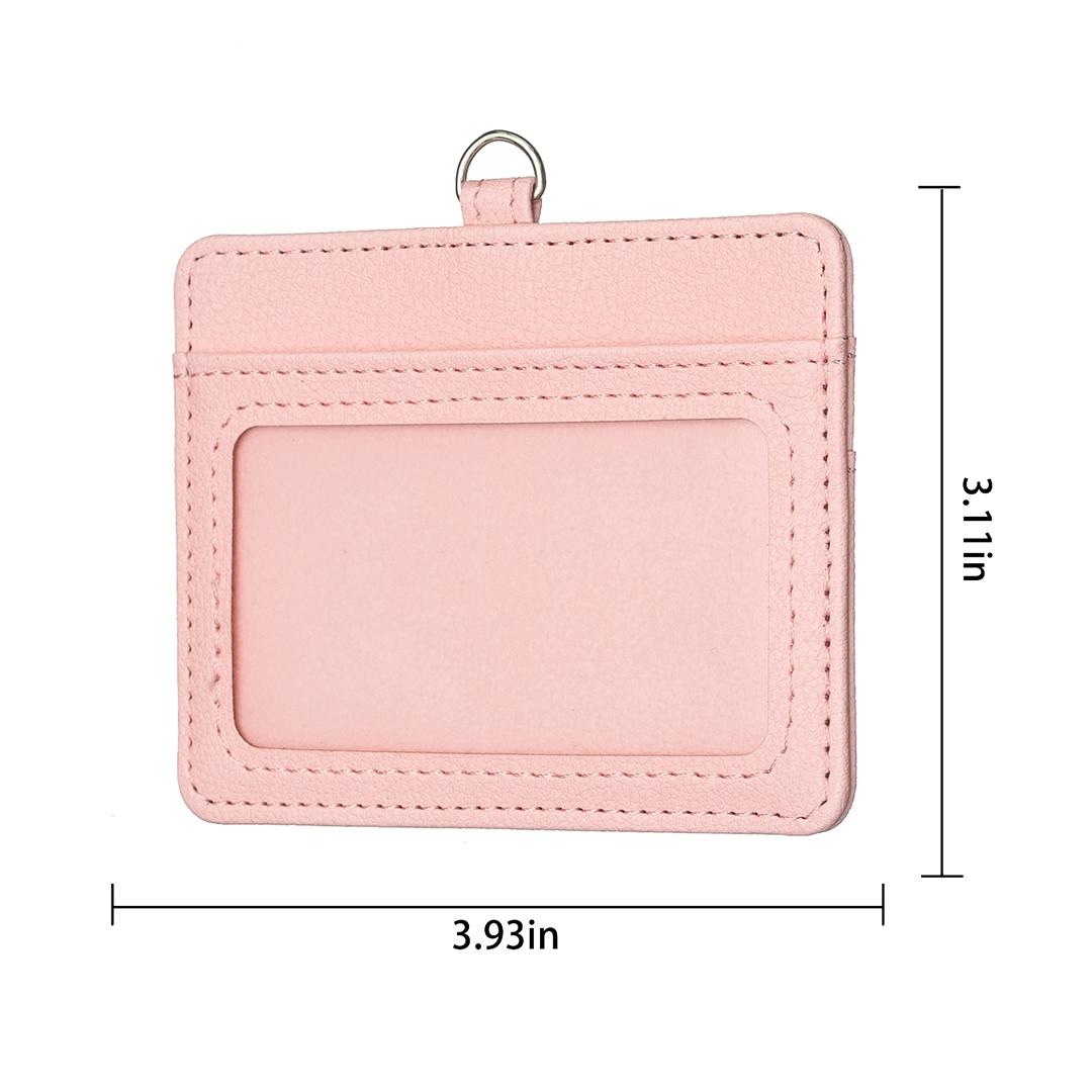 Horizontal Id Card Bag & Lanyard - Blue
