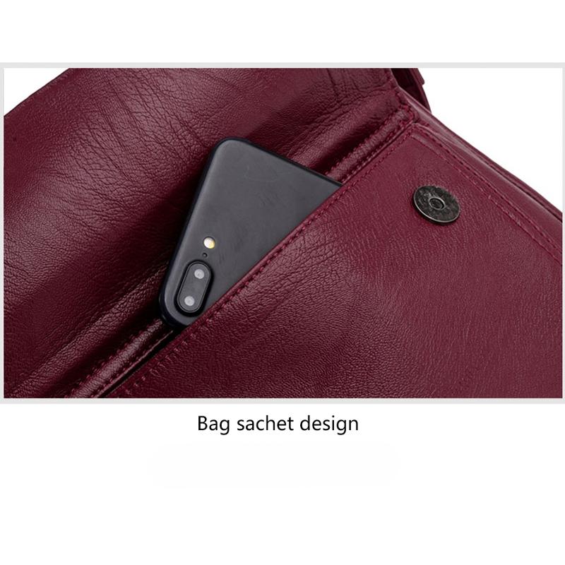 Stylish Leather Shoulder Bag For Summer - Purple