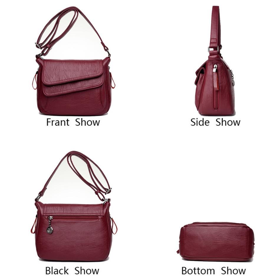 Stylish Leather Shoulder Bag For Summer - Purple