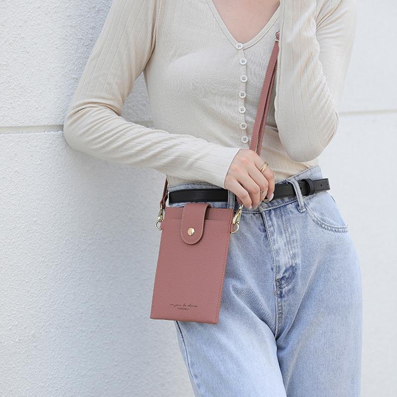 Stylish Thin Messenger Bag For Women - Black
