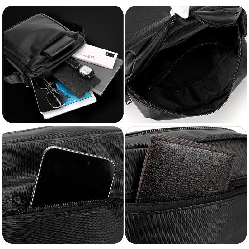 Large Capacity Men Messenger Bag For Travel & Commuting - Amry Green
