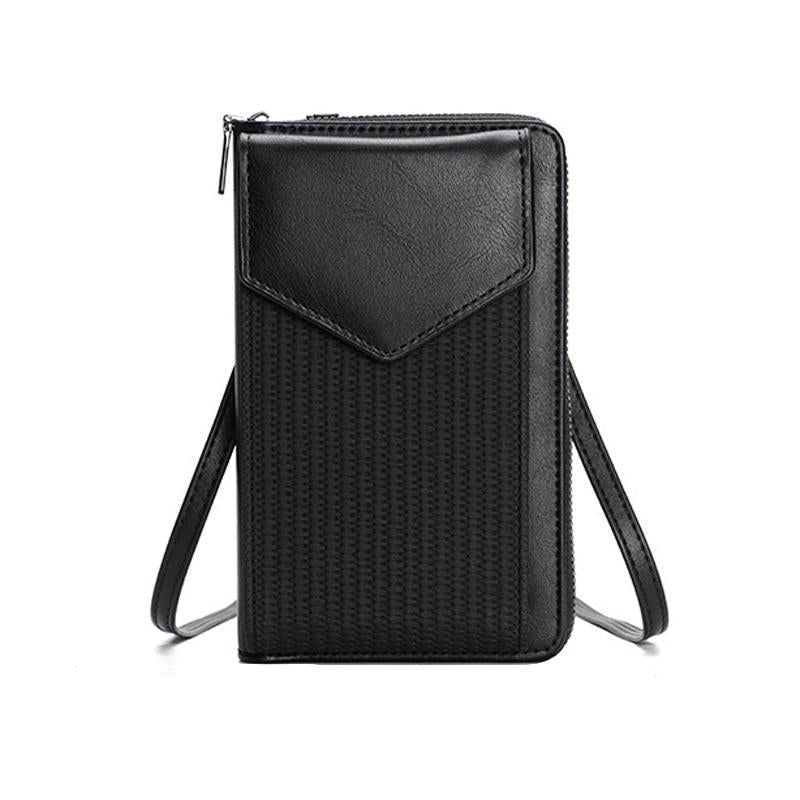 Versatile Women Cell Phone Crossbody Wallet - Green