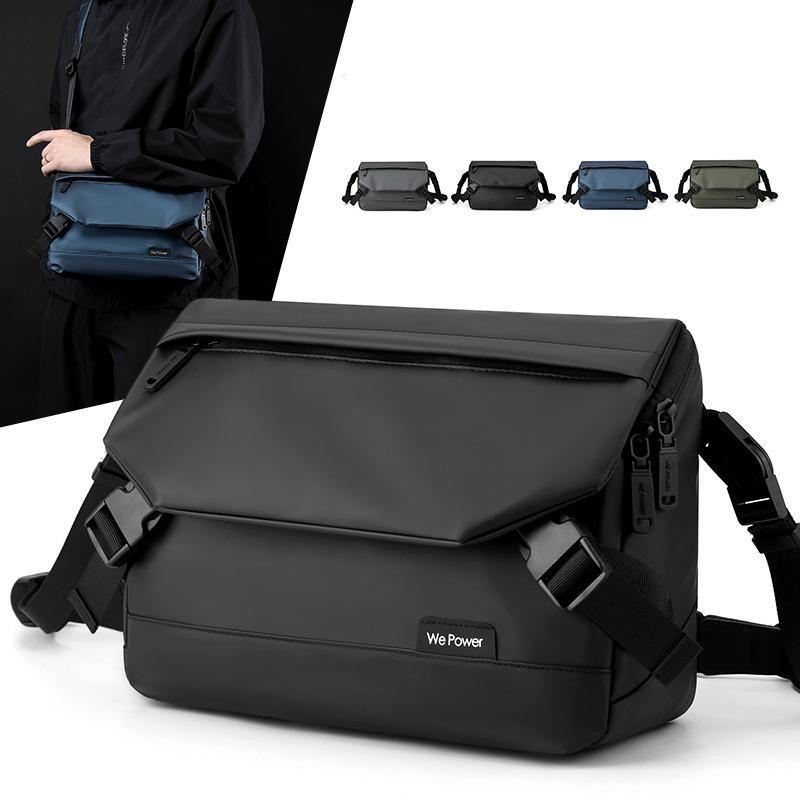 Simple Men Casual Holding Messenger Bags - Navy