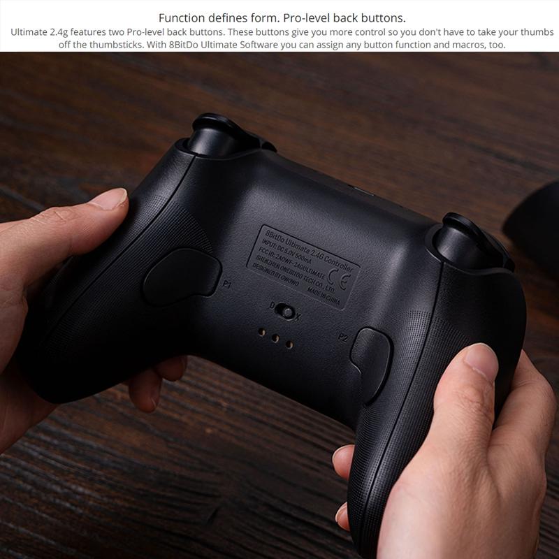 Wireless Gaming Controller + Charging Dock for Pc / Windows 10 / 11 / Steam Deck - 2.4g - Pink