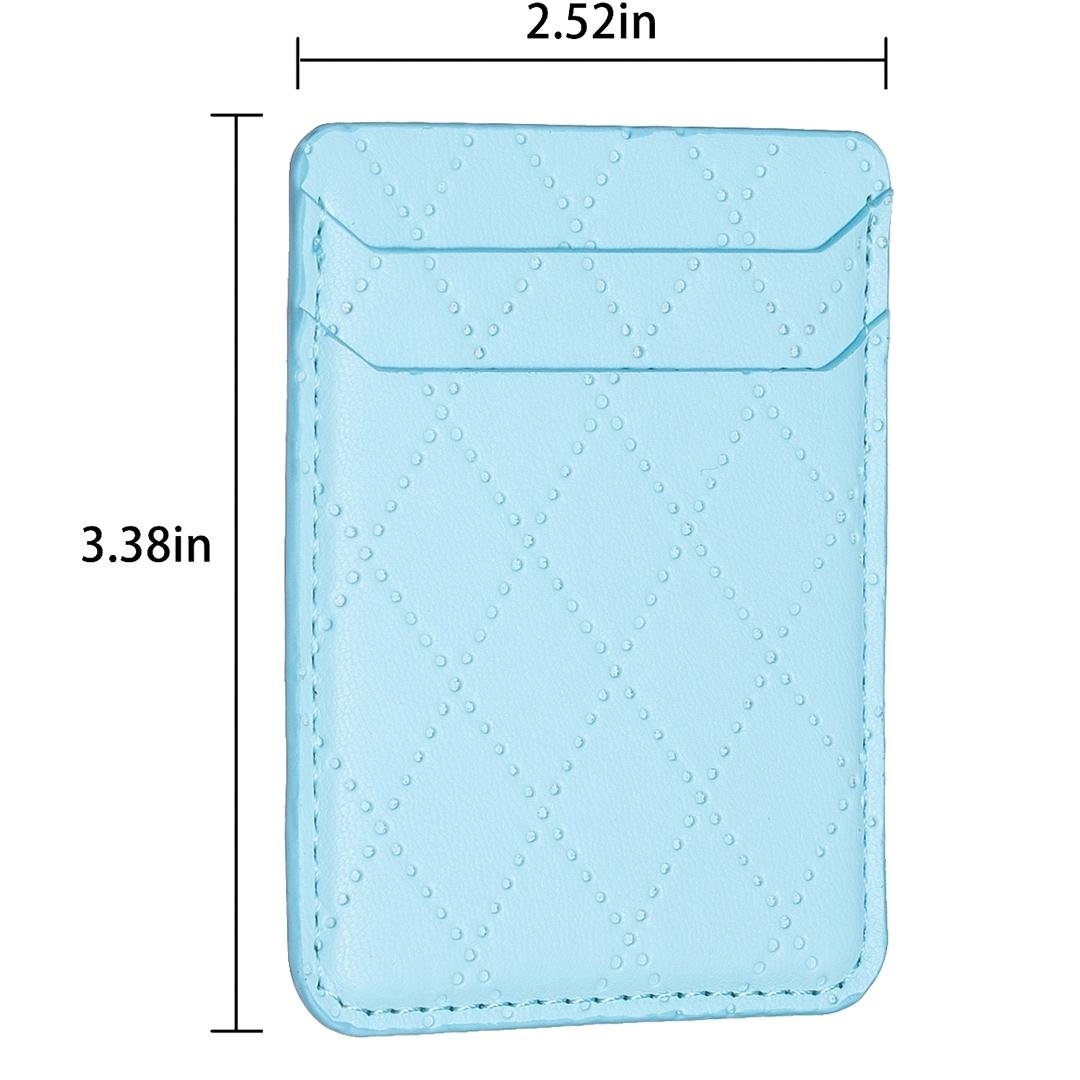 Diamond Lattice Card Bag Sticker For Mobile Phones - Black