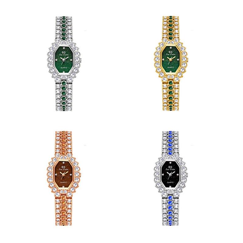 Sparkling Full Diamond Women Watch - Niche Glitter - Rose Coffee