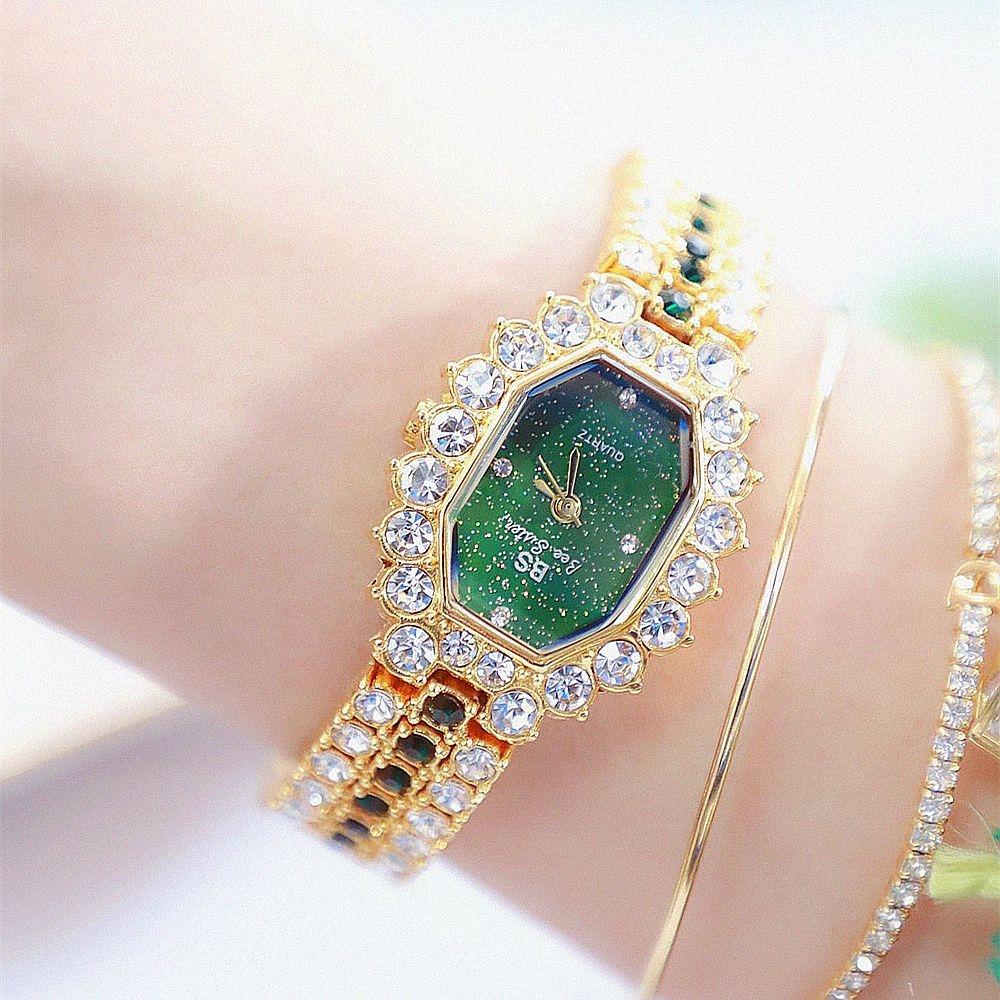 Sparkling Full Diamond Women Watch - Niche Glitter - Rose Coffee