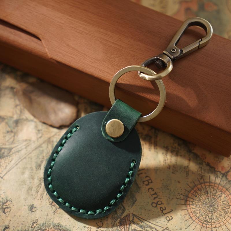 Vintage Leather Proximity Card Holder Access Control - Coffe