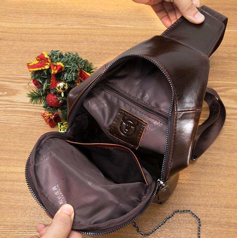 Large Capacity Waterproof Chest Bag With Phone Holder - Yellow Brown