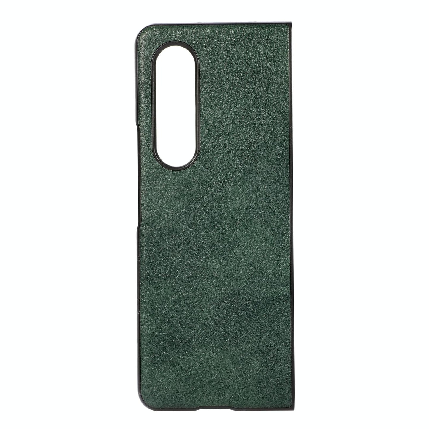 Two Tone Litchi Pu Case for Samsung Galaxy z Fold 4 - Slim & Stylish - Green