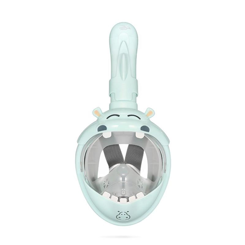 Full Dry Cartoon Kids Diving Mask for Snorkeling - Shark Pink